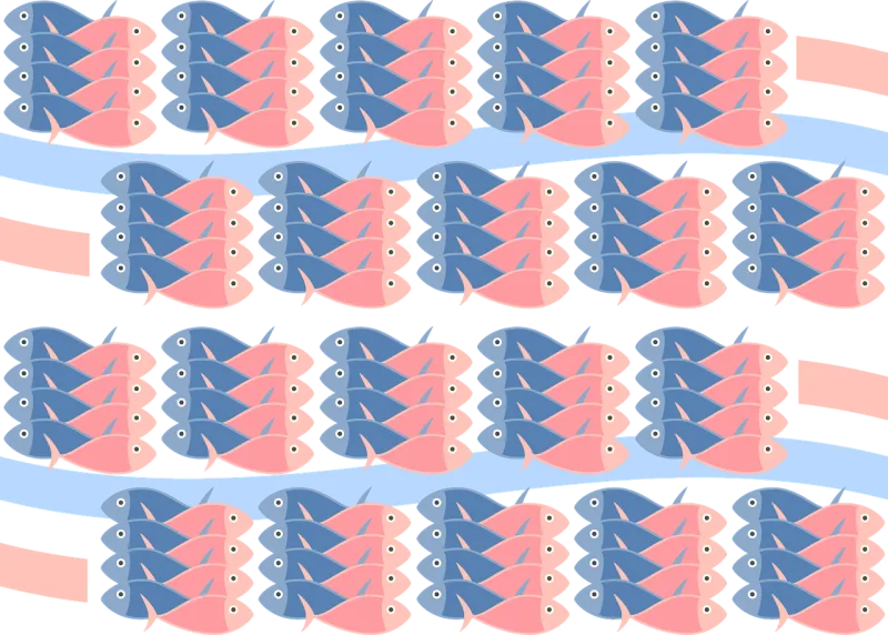 Fish Texture Pink Stickdatei – Essen & Trinken
