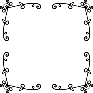 Frame Border Line art Stickdatei