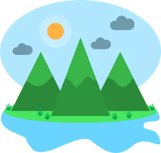 Mountain Island Nature Stickdatei