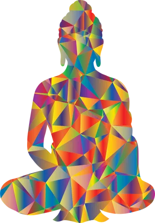 Buddha Buddhism Silhouette Stickdatei