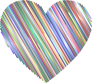 Heart Love Line art Stickdatei
