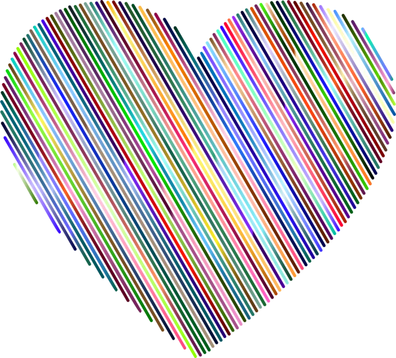 Heart Love Line art Stickdatei – Herzen & Liebe