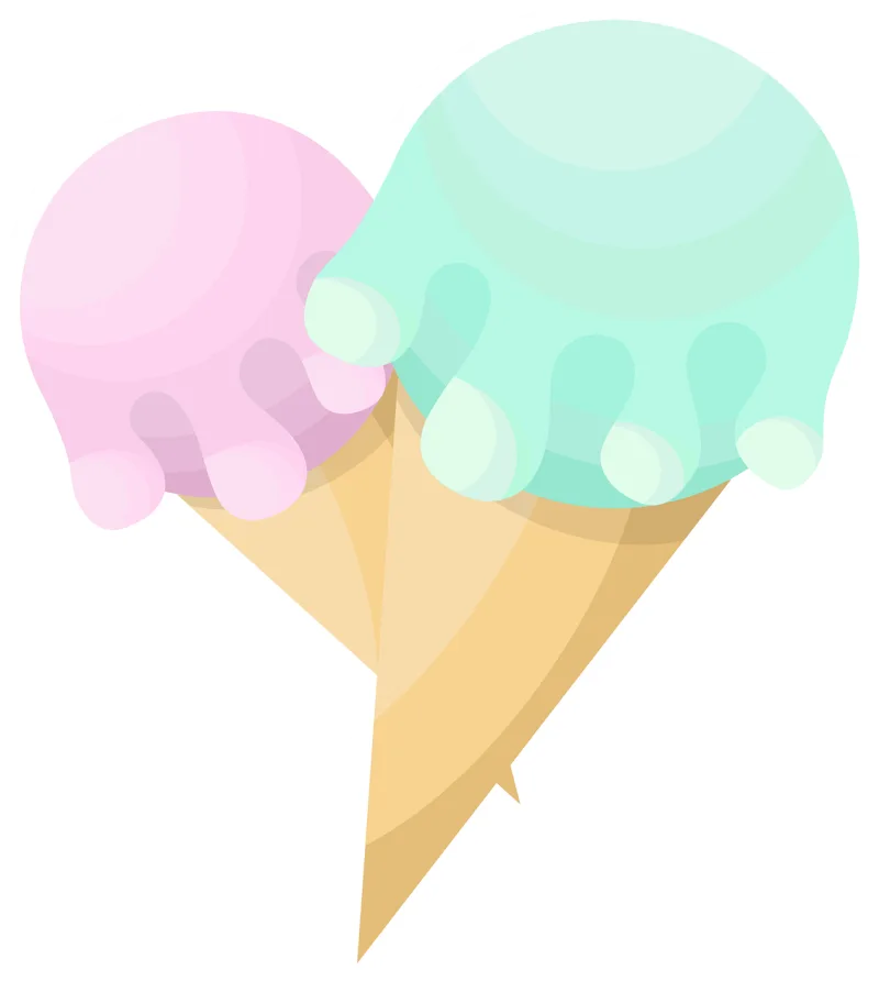 Ice cream Cone Treat Stickdatei – Kinder