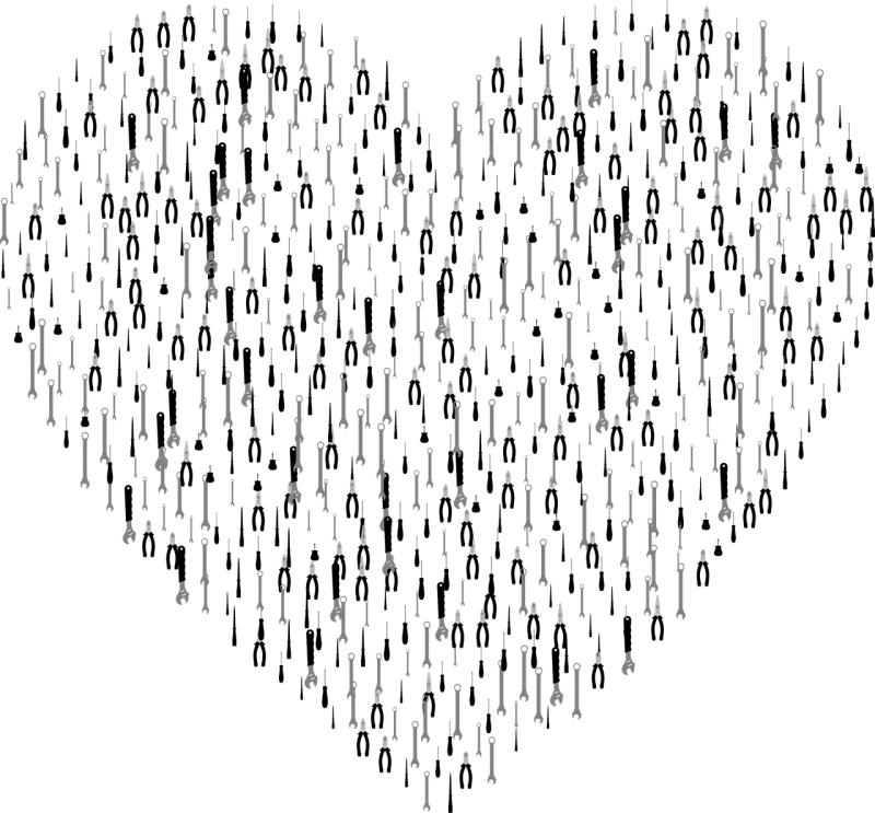 Tools Heart Love Stickdatei – Herzen & Liebe