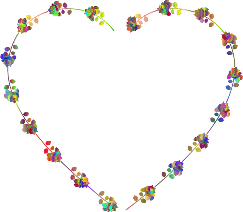 Roses Heart Love Stickdatei – Herzen & Liebe