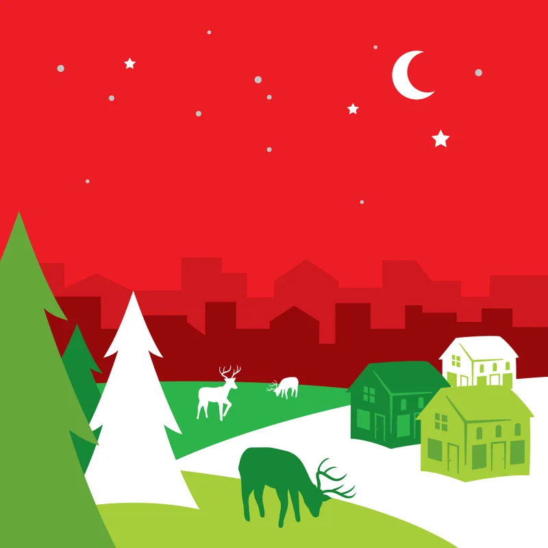 Christmas Holiday Red Stickdatei – Weihnachten