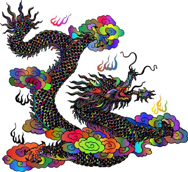 Dragon Animal Creature Stickdatei – Kinder