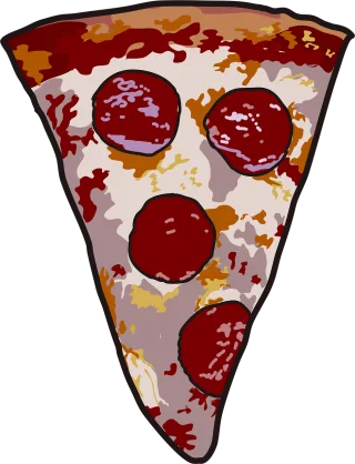 Pizza Slice Cheese Stickdatei