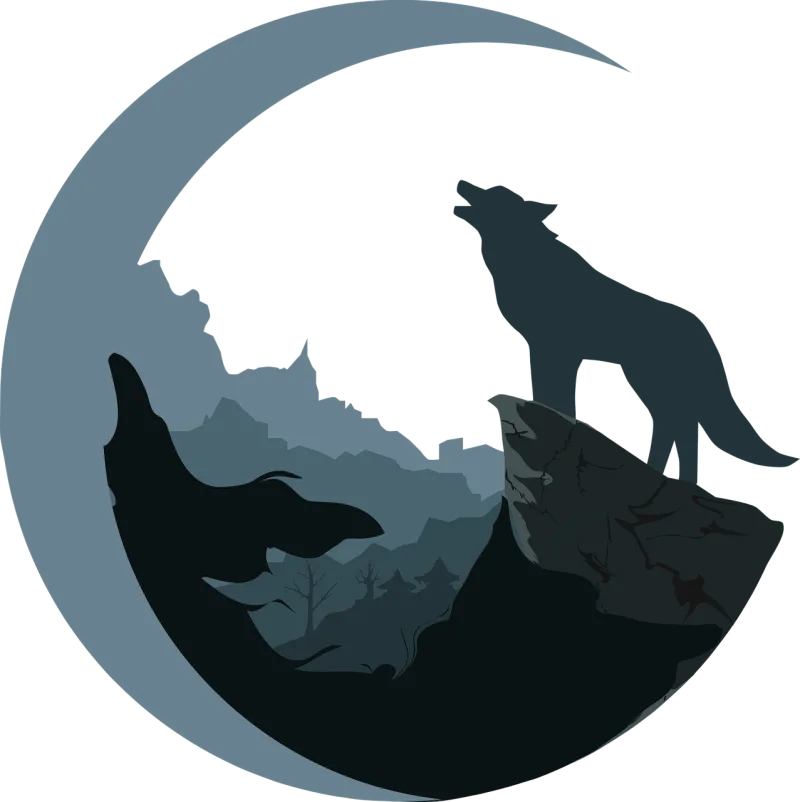 Tattoo Silhouette Night Stickdatei – Natur