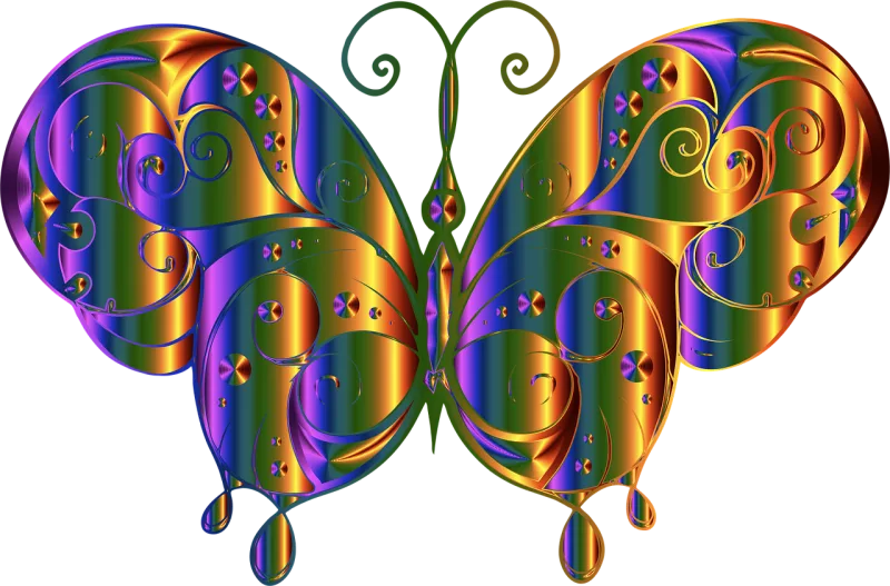 Butterfly Animal Insect Stickdatei – Tiere