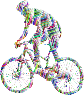 Man Bike Bicycle Stickdatei