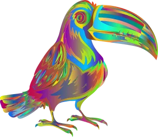 Toucan Bird Surreal Stickdatei