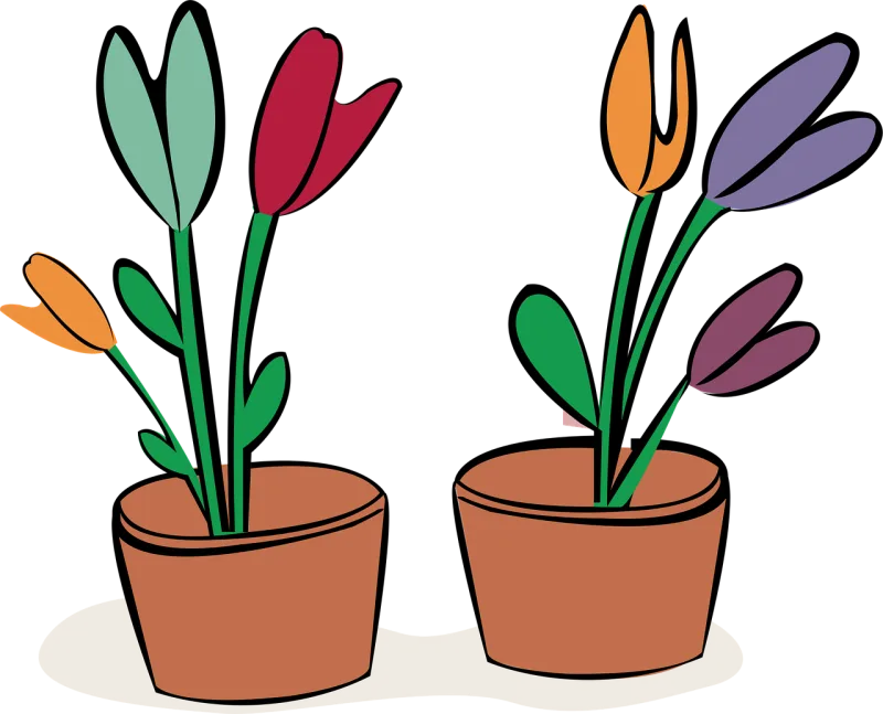 Flowerpot Planter Vase Stickdatei – Blumen
