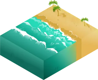 Beach Sand Sea Stickdatei