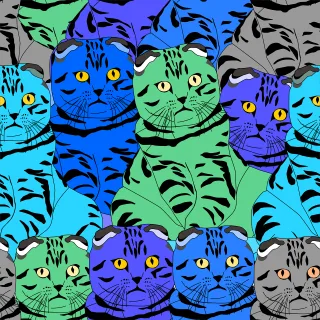 Pattern Tileable Seamless Stickdatei – Tiere