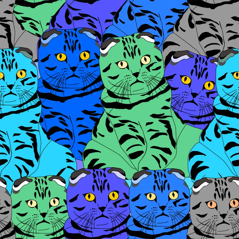 Pattern Tileable Seamless Stickdatei – Tiere