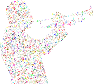 Trumpet Man Music Stickdatei