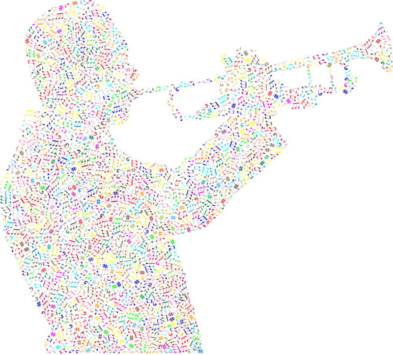 Trumpet Man Music Stickdatei – Musik