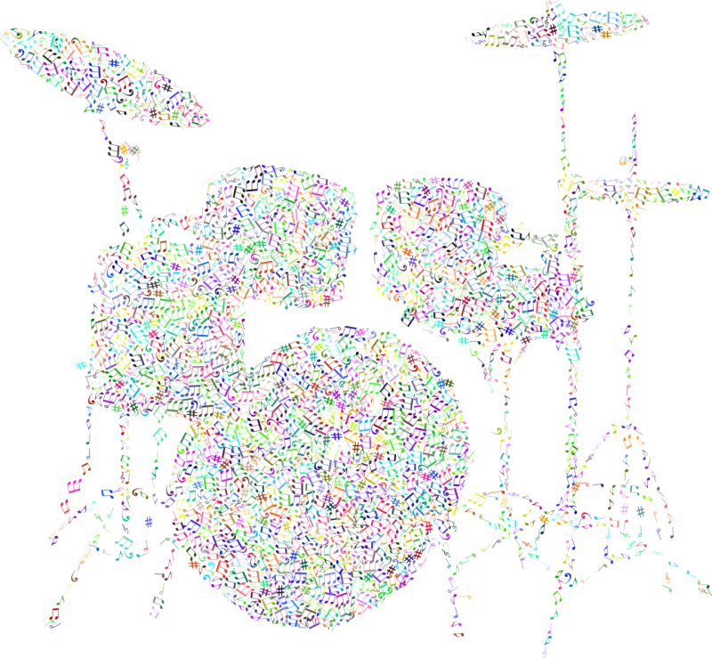 Drums Music Instrument Stickdatei – Musik