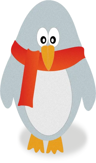 Penguin Nature Christmas Stickdatei