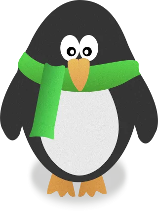 Penguin Animal Bird Stickdatei