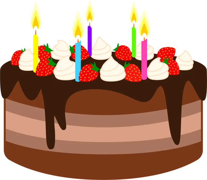 Cake Birthday cake Chocolate cake Stickdatei – Essen & Trinken
