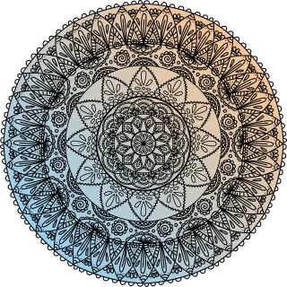 Mandala Pattern Drawing Stickdatei