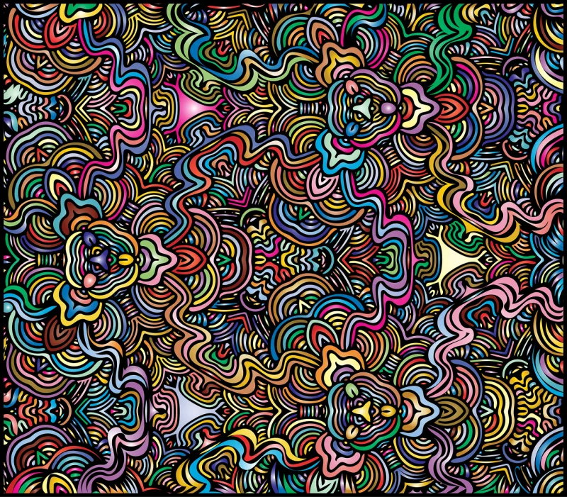Pattern Abstract Rainbow Stickdatei – Kinder