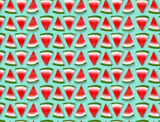 Watermelon Fruit Red Stickdatei