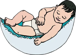 Newborn Baby Sleeping Stickdatei
