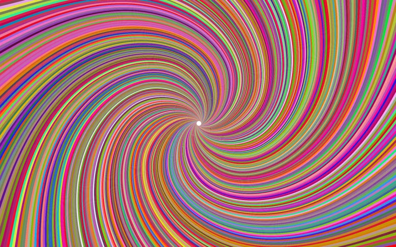 Psychedelic Spiral Abstract Stickdatei – Kinder