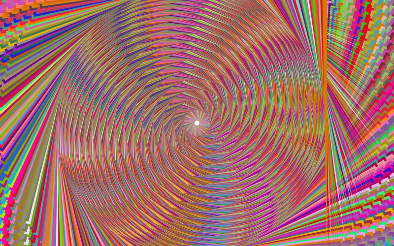 Psychedelic Spiral Abstract Stickdatei – Kinder