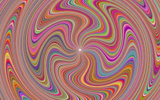 Psychedelic Waves Starburst Stickdatei