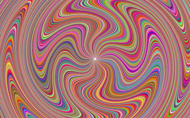 Psychedelic Waves Starburst Stickdatei – Kinder