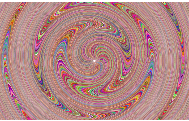 Psychedelic Waves Starburst Stickdatei – Kinder