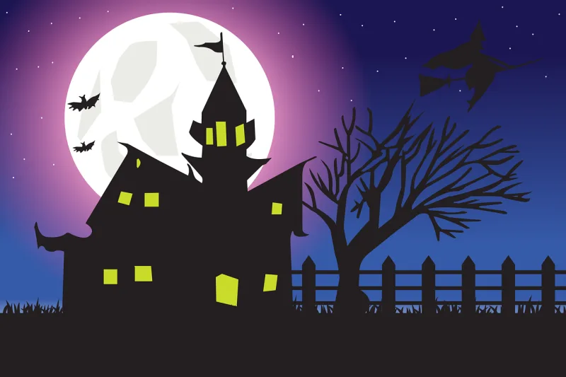 House Castle Haunted Stickdatei – Kinder
