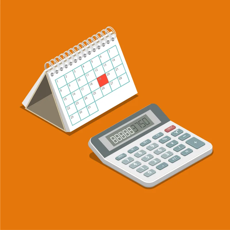 Note Calendar Calculator Stickdatei – Musik