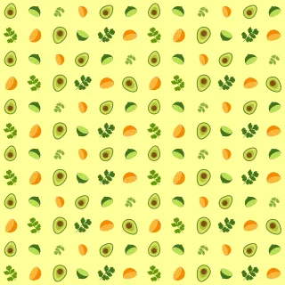 Guacamole Pattern Avocado Stickdatei