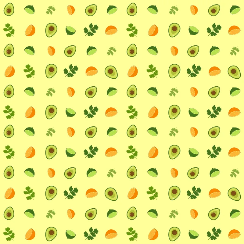 Guacamole Pattern Avocado Stickdatei – Essen & Trinken
