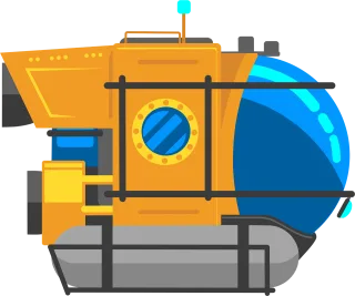 Submarine Sea Water Stickdatei