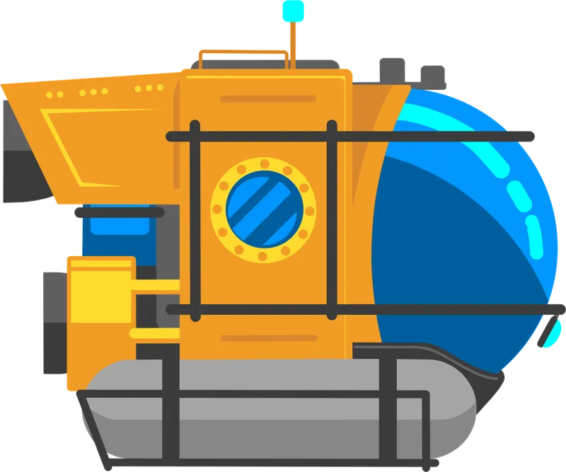 Submarine Sea Water Stickdatei – Fahrzeuge