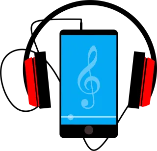 Headset Music Song Stickdatei – Musik