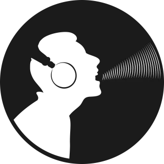 Silhouette Man Singer Stickdatei