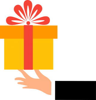 Gift Surprise Hand Stickdatei