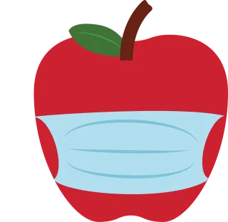 Apple Mask Face mask Stickdatei – Essen & Trinken
