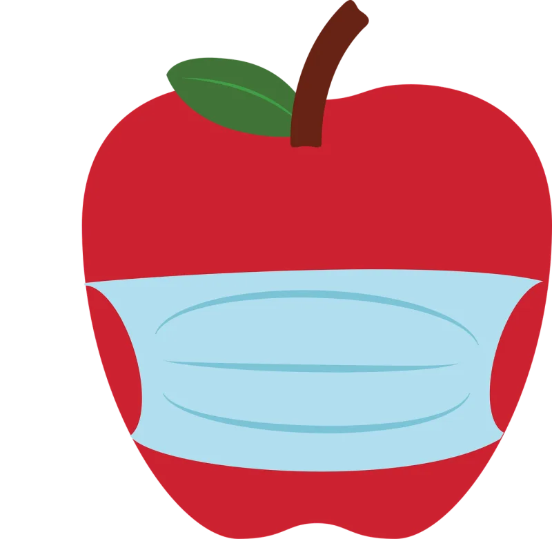 Apple Mask Face mask Stickdatei – Essen & Trinken