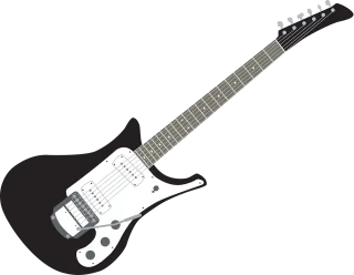 Guitar Black and white guitar Electric guitar Stickdatei