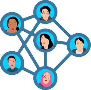 Social media Network People Stickdatei