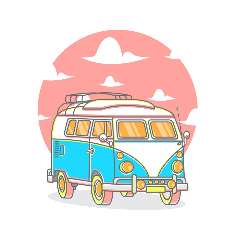 Car Vintage Auto Stickdatei – Natur