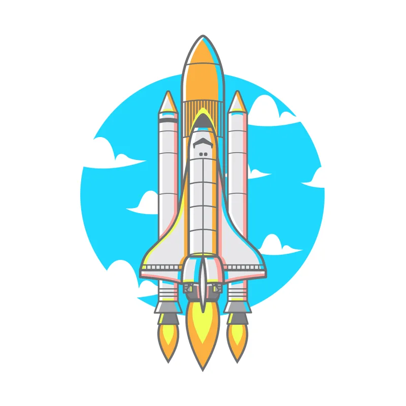 Rocket Space Spaceship Stickdatei – Kinder